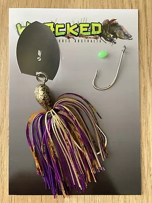 WHACKED LURES AUS ~ 1oz 'Rig Your Own Trailer' CHATTERBAIT ~ REGAL GOLD • $13.50