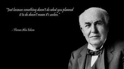 THOMAS EDISON QUOTE GLOSSY POSTER PICTURE PHOTO Inspirational Motivational 1299 • $14.99