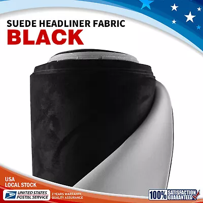 Comfortable Suede Headliner Fabric Foam Auto Roof Repair Upholstery Material • $31.89