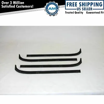 $69.39 • Buy Window Sweep Weatherstrip Seal Felt Set Kit 4 Pc For 80-97 Dodge Van Full Size