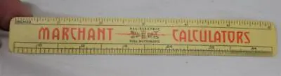 Marchant Calculators Plastic 6  Ruler 1943 Calendar • $6.99