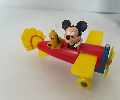 Mickey Mouse Pluto Airplane Plastic Toy Cake Topper Disney • $7