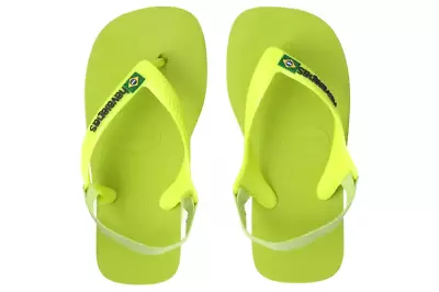 Havaianas - Brasil - Verde Galactico Tongs - Baby Size 22 - 20 To 24 Months • £3