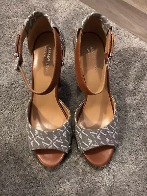 £101.91 • Buy Women’s UK 7Armani Jeans Leather Block Heel Shoes. New