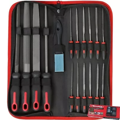 £16.19 • Buy Metal File & Needle Set Round Flat Triangular Half Round Square Neilsen 18pc