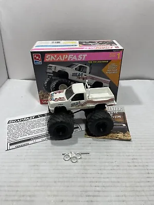 1993 AMT ERTL USA-1 Monster Truck Model Kit Snapfast Chevy Stepside OBS Built • $14.99