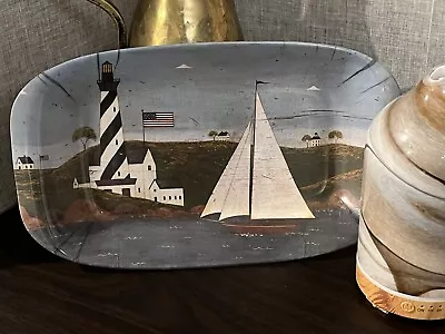 Design Imports Warren Kimble Lighthouse Melamine Tray Made In Italy  • $17.99