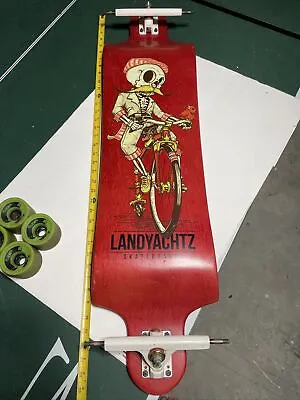 $89 • Buy Landyachtz Land Yachts Skeleton Skateboard Longboard With Z Flex Wheels Caliber