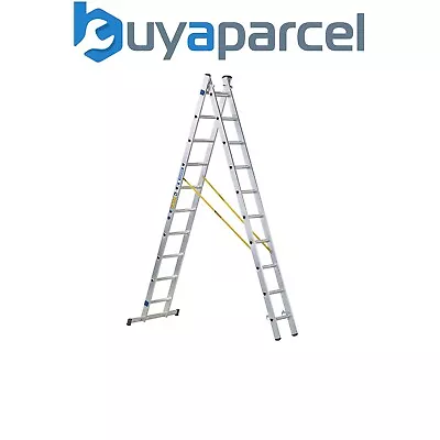 Zarges 44870 D-Rung Combination Ladder 2-Part 2 X 10 Rungs ZAR44870 • £282.41