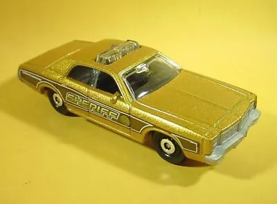 Matchbox Gold Dodge Monaco Sheriff Police Car Loose • $6.93