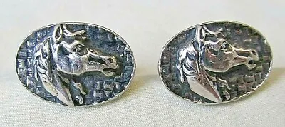 Men Vintage Wild Mustang HORSE CUFFLINKS Costume Jewelry Accessory I-28 • $40