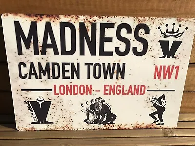 £12.99 • Buy Madness Camden Town Vintage Style Street Sign 11” X 7.5” SKA