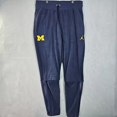 Michigan Wolverines Football Jordan Therma Sphere Max Pants Mens Medium Blue • $79.88