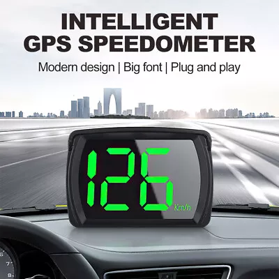 Digital GPS Speedometer Car HUD Monitor Head Up Display Speed Meter Gauge KMH • $19.99