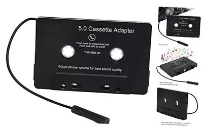 Bluetooth Cassette Adapter Built‑in Microphone Bluetooth 5.0 MP3 Player LED  • $28.83