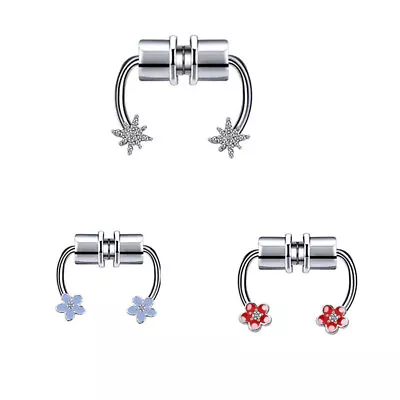 Magnetic Fake Piercing Nose Hoops Fashion Nose Clip Cuff Jewelry Stainless Steel • $1.89