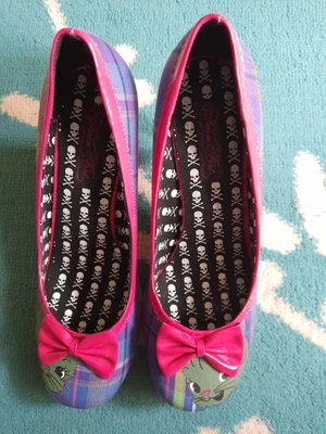£15 • Buy Iron Fist Cat Bow Shoes Size 7 Bnib