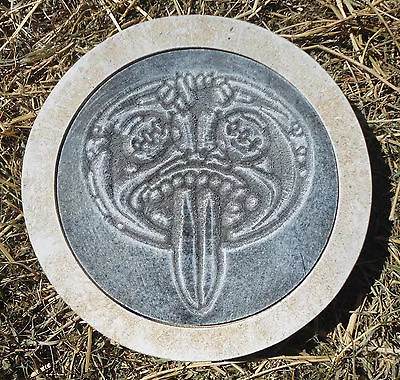 Tiki Stepping Stone Mold Concrete Plaster Casting Plastic Mould 10  X 1.5  • $33.95