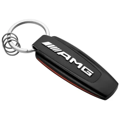 Mercedes-Benz AMG Original Key Holder Stainless Steel Black/Red Carbon New • $153.57