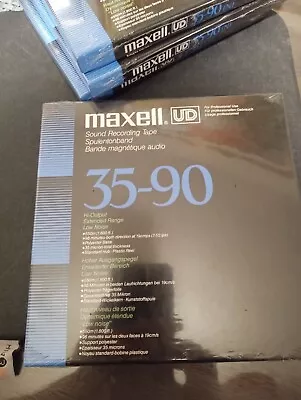 Sealed Maxell UD 35-90 (N) Hi-Output Extended Range Low Noise Reel To Reel 7 1/2 • $40