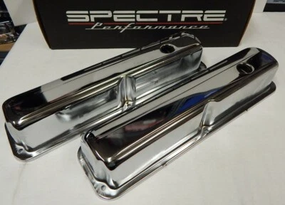 $61.56 • Buy Spectre 5270 Chrome Steel Valve Cover Set V8 Big Block Ford FE 1958-1976 352 428