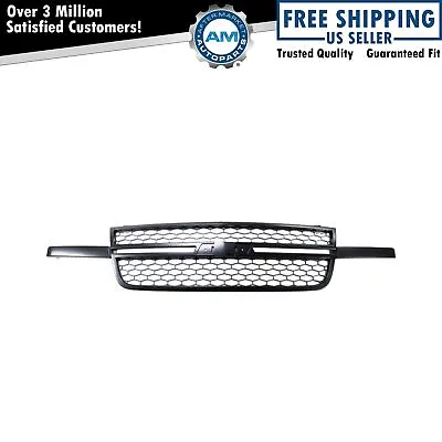 SS Style Grille Assembly Black & Gray Fits 03-07 Chevrolet Avalanche Silverado • $157.25