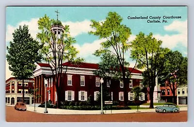 Vinatage Cumuberland County Courthouse Carlisle Pa Postcard Hi • $1.99