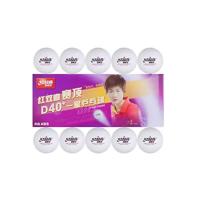 10x DHS 1-Star D40+ Table Tennis ABS Plastic Balls PingPong Balls ITTF Approved • $15.99