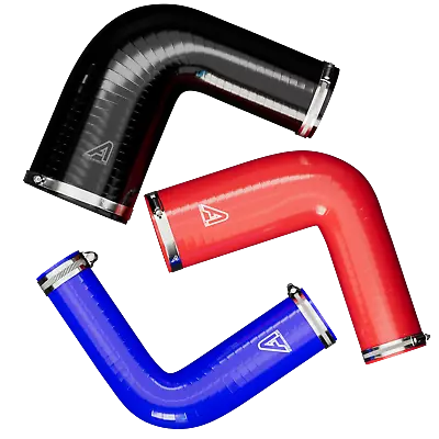 £37.64 • Buy 90 Degree Reducing Elbow Silicone Hose Reduction Pipe Reducer Opt Hose Clips