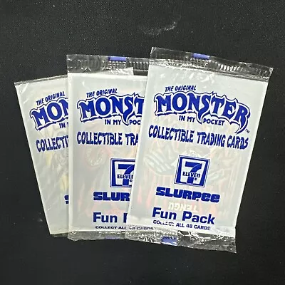 Vintage 1991 Morrison Monster In My Pocket Sealed Cards 3 Packs 7-Eleven Slurpee • $19.99