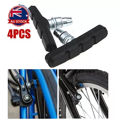 4X Mountain Bicycle V Braking Pads Blocks Shoes For Bike V Brake System A • $8.10