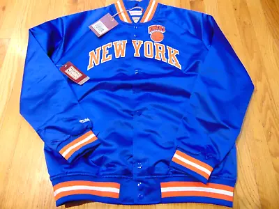 Mitchell Ness Nba Hwc New York Knicks Satin Lightweight Button Up Jacket Size L • $82.99