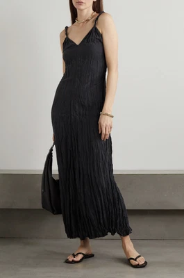 $500 • Buy Toteme Twisted Crinkle Silk Maxi Dress