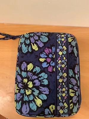 Vera Bradley Mini Tablet IPad Kindle E-Reader Zipper Case 7x9  Indigo Pop Retire • $15