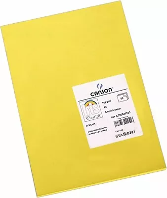 A3 185gsm SMOOTH Yellow COLOURED CARD • £6.49