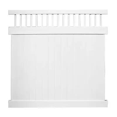 Cadeninc Fence 6' X 6' Vinyl Privacy Panels Above Ground Dig White (Set Of 2) • $369.20