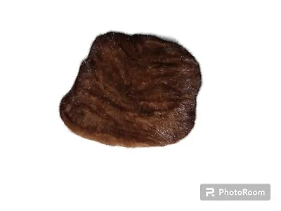 Precious Furs By Marche FUR CAP HAT DARK BROWN Vintage Excellent • $18