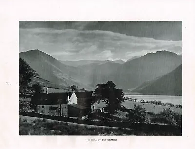 Head Of Buttermere Lake District Vintage Picture Old Print 1943 ETTH#58 • £3.49