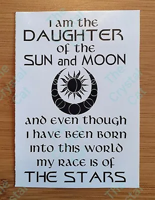 Sun & Moon Pagan Wicca Witch Wine Bottle Vinyl Decal Sticker • £2.85