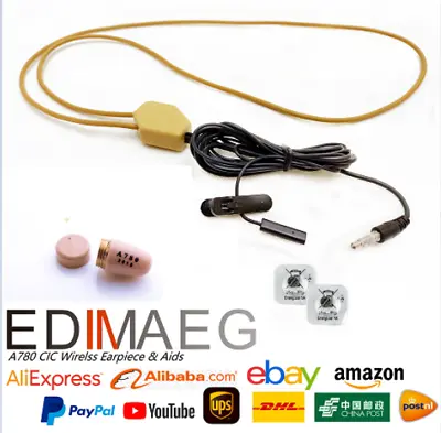 Micro Invisible Earpiece Hidden Wireless Covert Earphone With Neckloop • $16