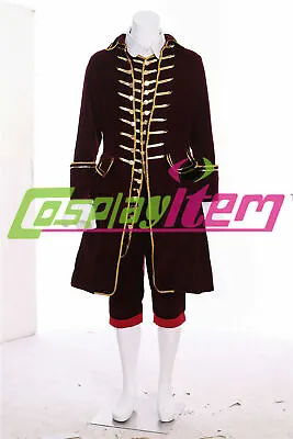 Alexander Hamilton Costume Men's 18th Century John Hancock Colonial Outfit Suit& • £78