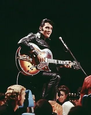 Elvis Presley Performs 68 Comeback Special Photo Picture Reprint 8  X 10  • $13