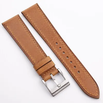 Classic Golden Vachetta Leather Watch Strap Band 18mm 20mm 22mm • $75