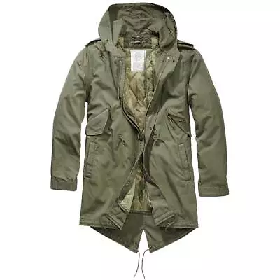 £114.90 • Buy Brandit M51 US Fishtail Parka Olive Green Military Warm Winter Quilted Lining