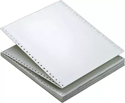 Continuous Computer Paper 2-Part Carbonless Removable 0.5 Inch Margins 9.5 X  • $172.99