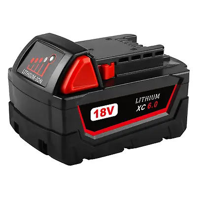 FOR Milwaukee M18 B6 18V 6.0Ah Lithium Ion Battery - 493245124 • £19.93