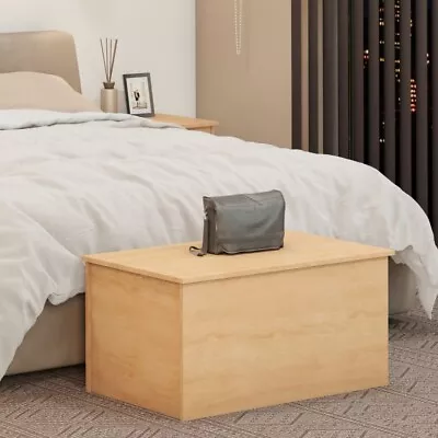 Nevada Storage Blanket Box Ottoman Sonoma Oak Effect Finish Hinged Lid • £68.24