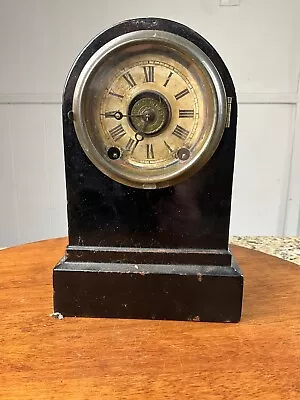 The Terry Clock Co. Miniature Desk / Shelf / Mantel Clock W/ Alarm Runs • $19.99