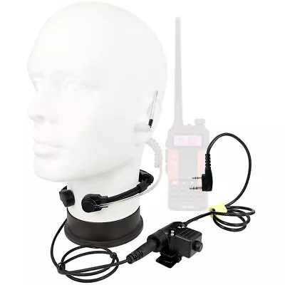 U94 PTT Throat Microphone Earpiece Tactical Headset For Kenwood Baofeng 5R UV-6R • $17