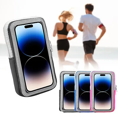 Sports Gym Running Exercise Waterproof Armband Case Phone Holder Pouch Universal • $8.95